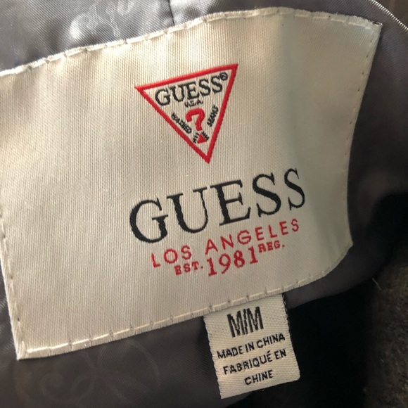 Gray guess pea coat - Picture 3 of 4